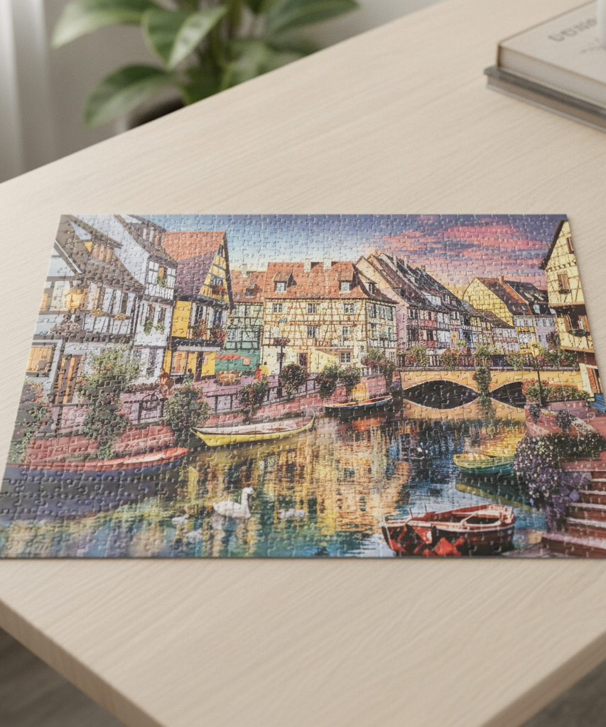 Trefl Premium Quality Puzzle 2000 - Canal Town by David Maclean