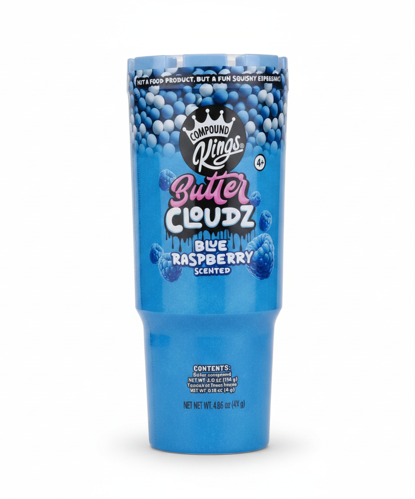 COMPOUND KINGS Butter CLOUDZ Blue Raspberry Scented