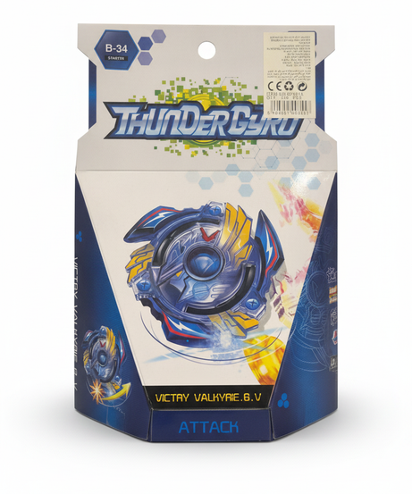 THUNDERDYRO B-34 STARTER VICTRY VALKYRIE.6.V Attack Type Spinning Top