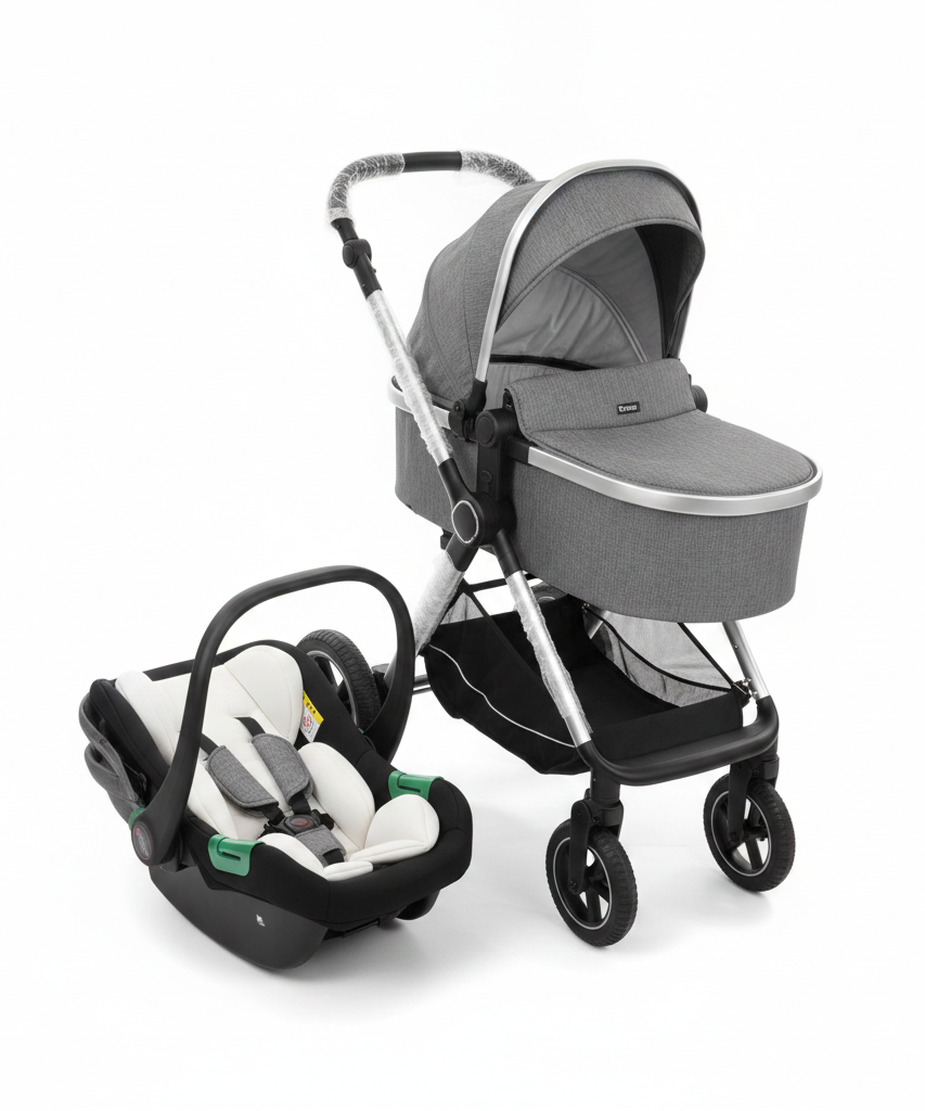 Kidilo 3-in-1 Baby Travel System with Stroller and Car Seat