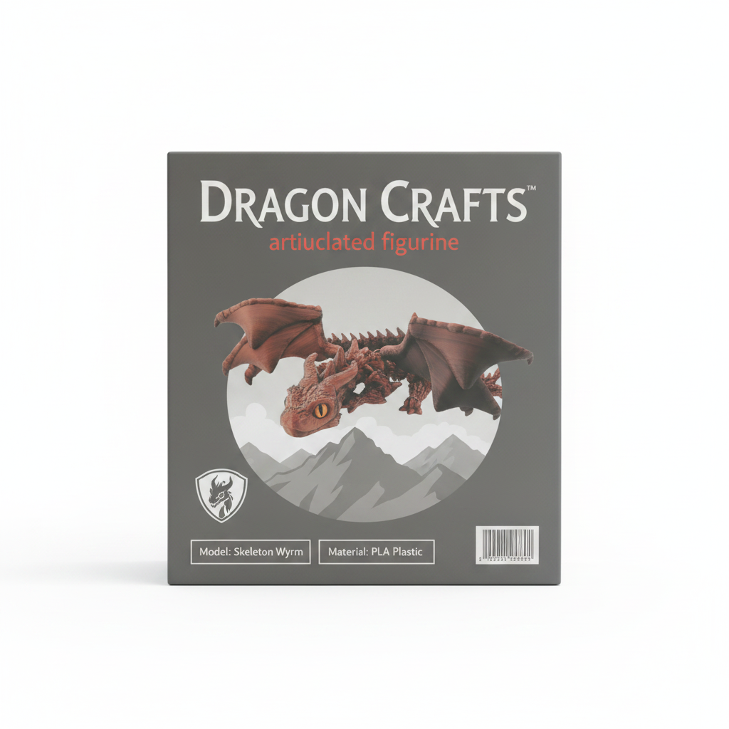 Articulated Crimson Dragon Fidget Toy