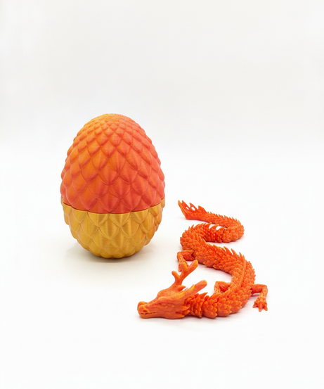 Articulated Dragon and Dragon Egg Set