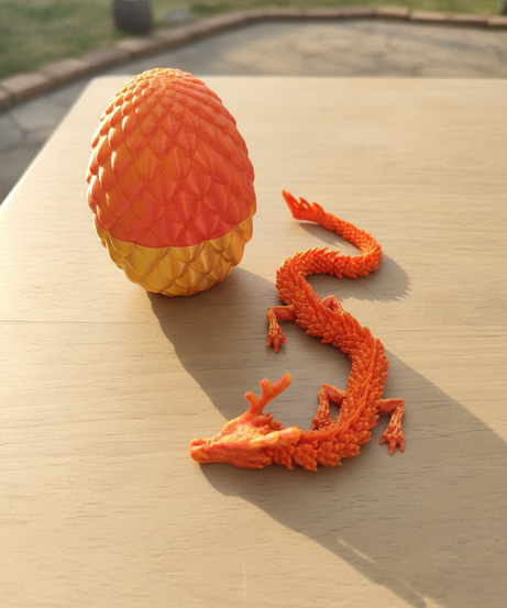 Articulated Dragon and Dragon Egg Set