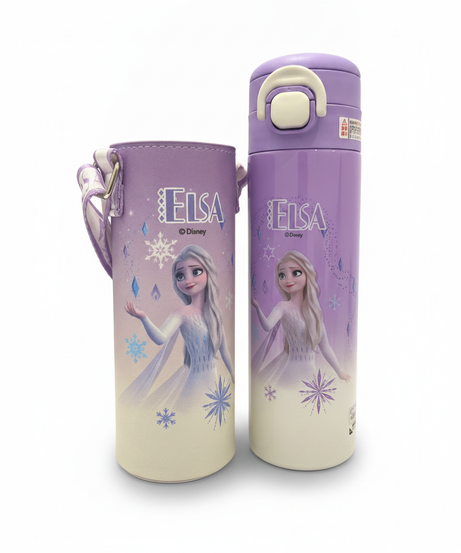Disney Frozen Elsa Insulated Water Bottle with Carrying Pouch
