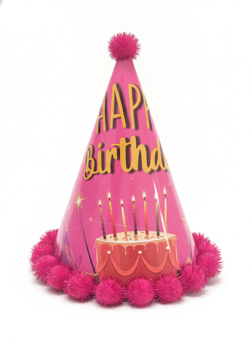 Happy Birthday Cone Party Hat