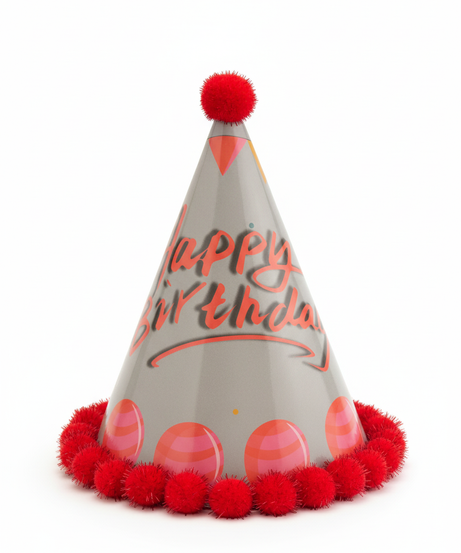 Festive Happy Birthday Conical Party Hat