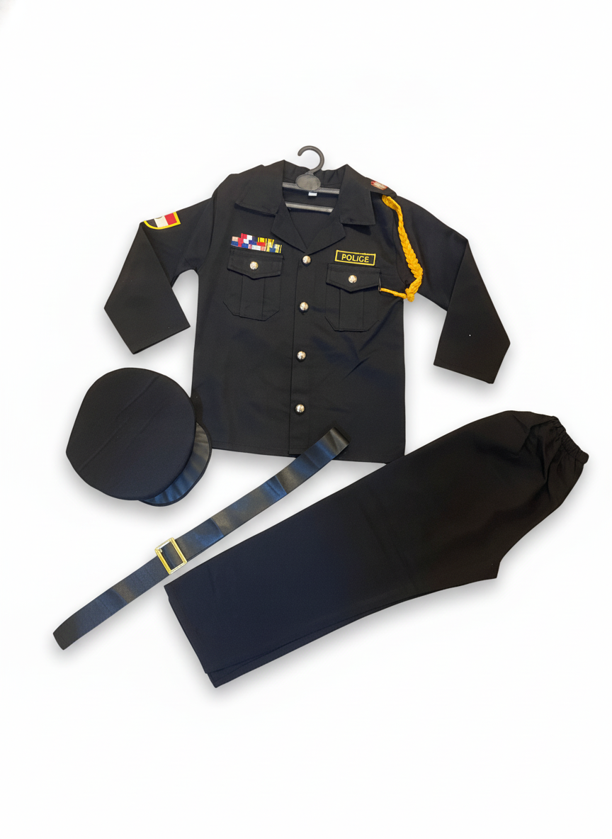 Kids' Police Officer Dress-Up Costume Set