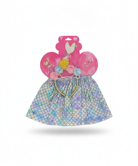 Iridescent Mermaid Skirt & Headband Dress-Up Costume