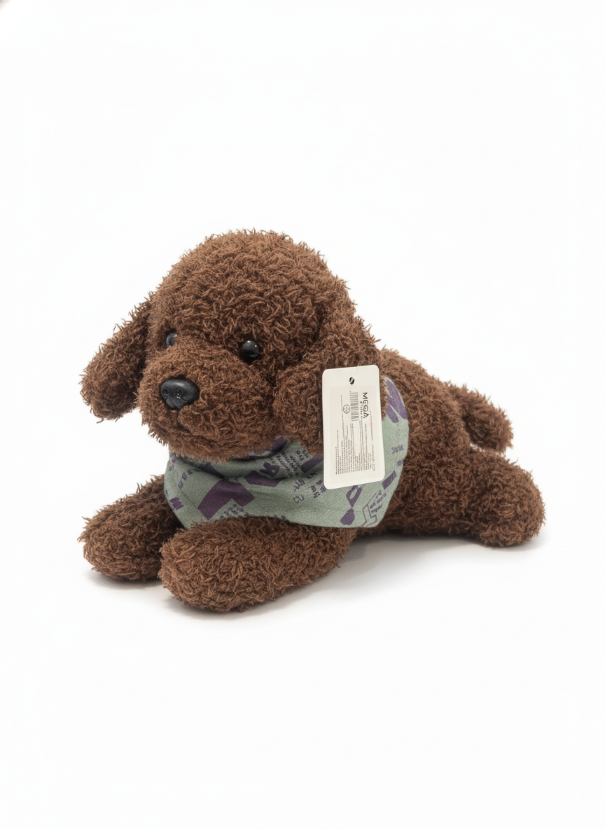 Mega Plush Toy Dog with Bandana (25cm)