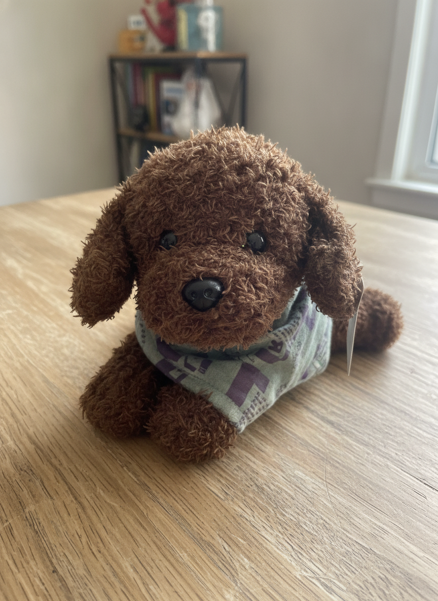 Mega Plush Toy Dog with Bandana (25cm)