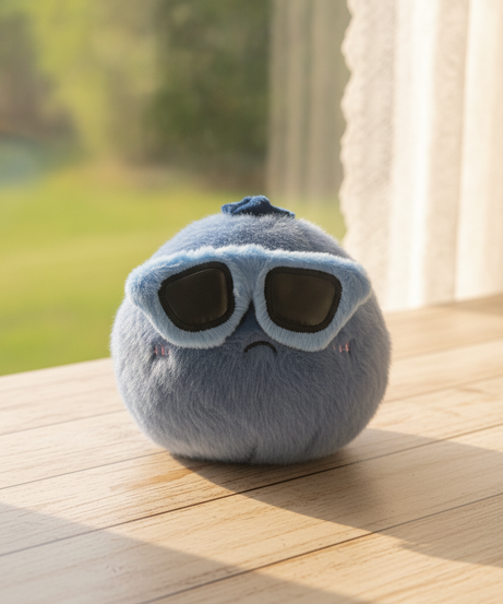 Cool Blueberry Plush Toy with Sunglasses (15cm)
