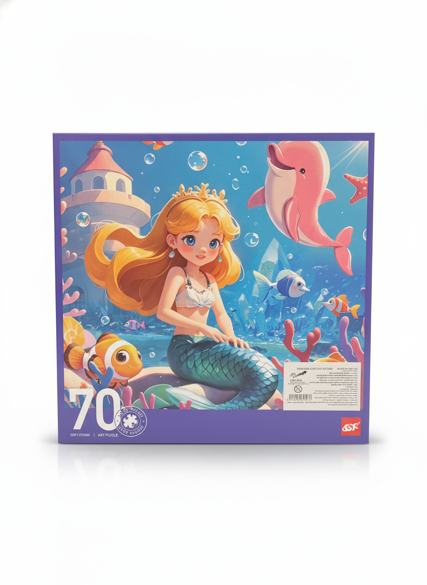 70 Piece Mermaid Art Puzzle