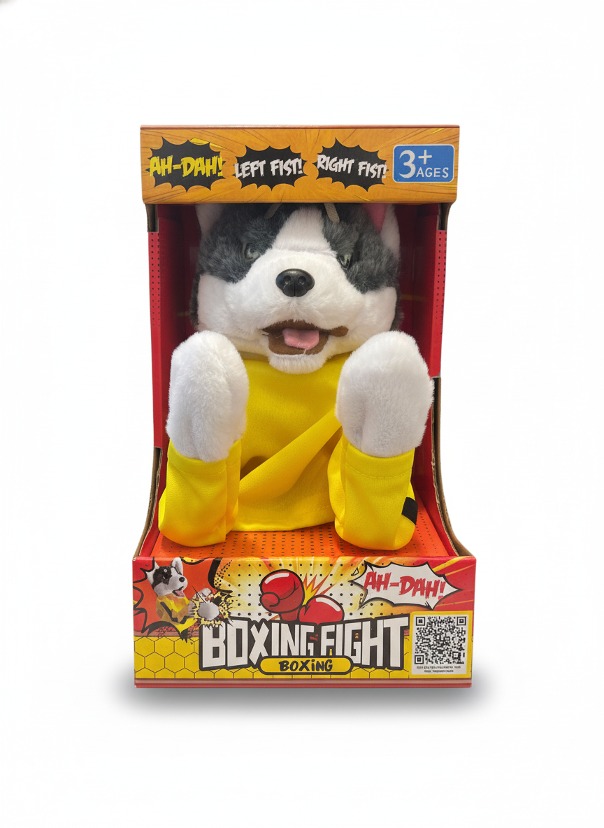 AH-DAH! Boxing Fight Dog Plush Toy