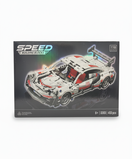 SPEED BUILDING BLOCKS 1:18 Scale Sports Car (Model 3303)