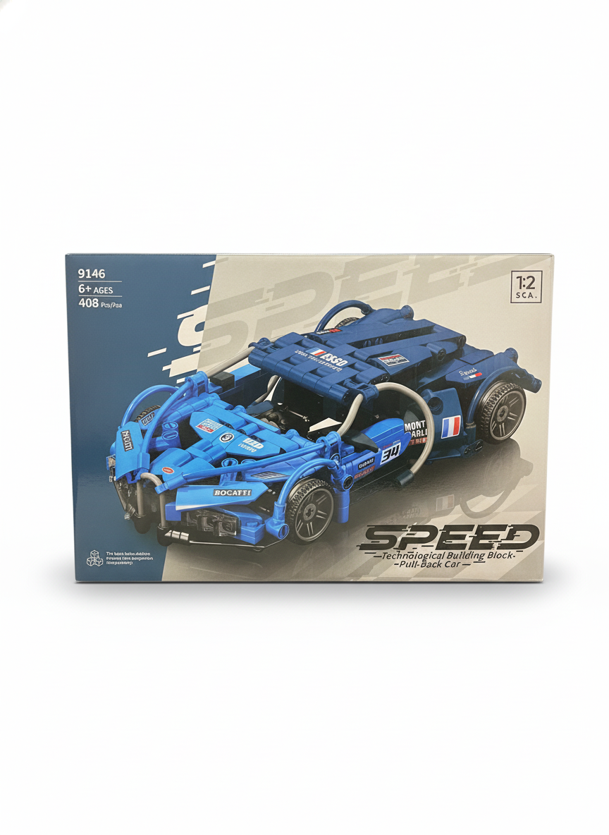 SPEED Technological Building Block Pull-back Car 9146