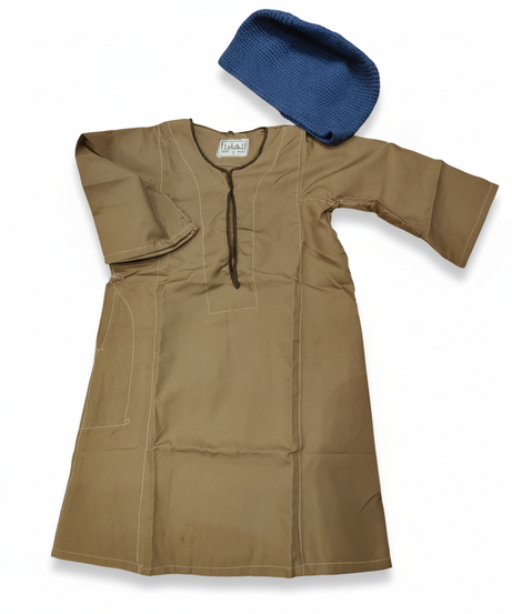 Alhaleel Traditional Tunic and Knit Cap Set