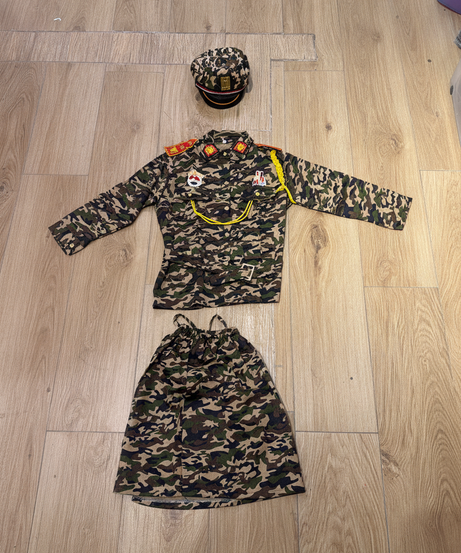 Children's Deluxe Military Camouflage Dress-Up Costume Set