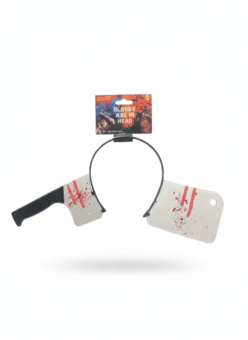 Bloody Axe in Head Halloween Headband