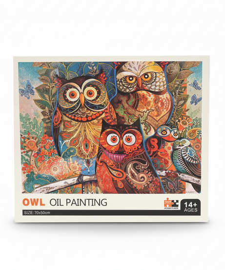 OWL OIL PAINTING Jigsaw Puzzle