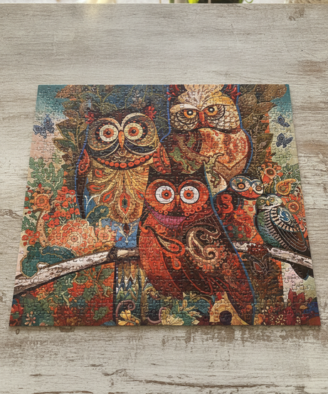 OWL OIL PAINTING Jigsaw Puzzle