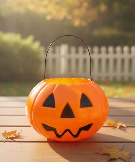 Halloween Jack-o'-Lantern Treat Bucket