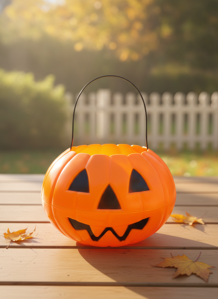 Halloween Jack-o'-Lantern Treat Bucket