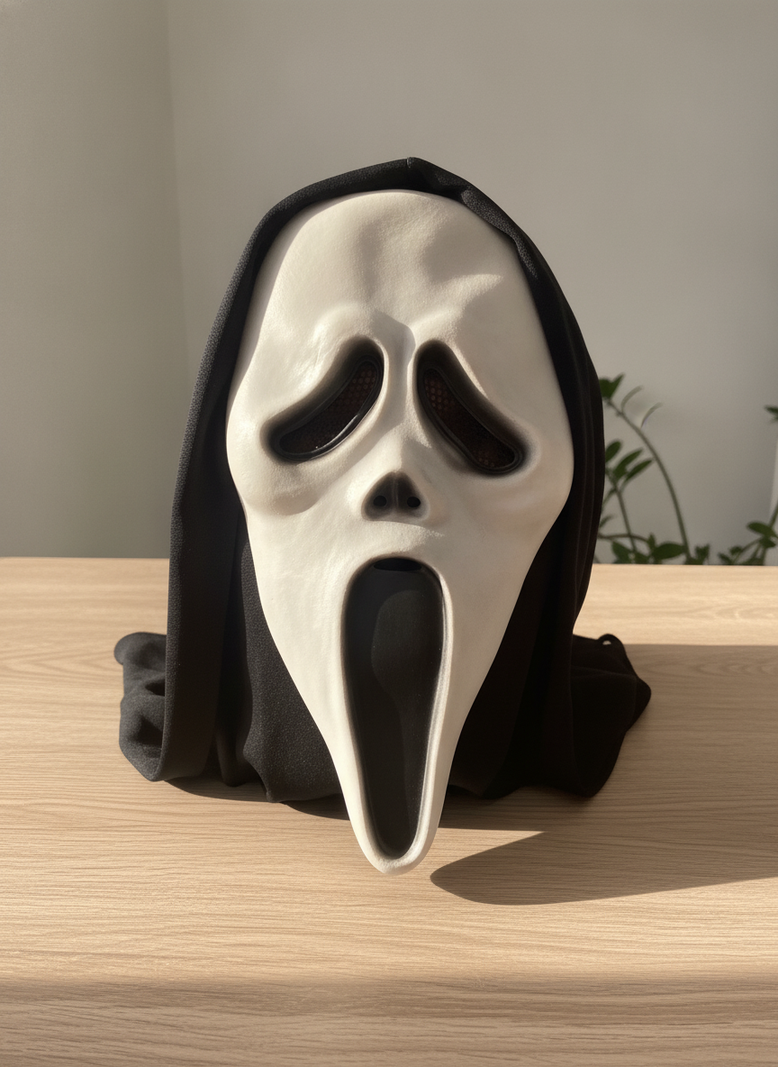 Scream Ghostface Mask with Hood