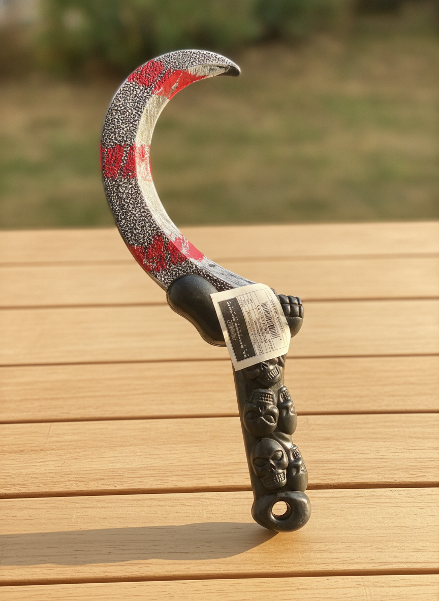 Halloween Bloody Skull Sickle Prop
