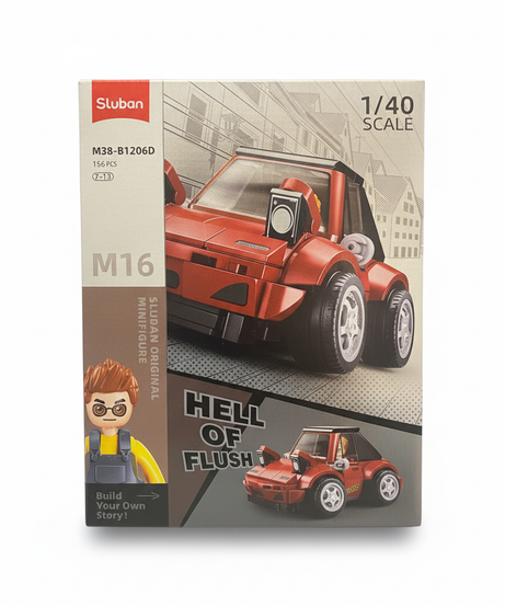 Sluban Hell of Flush Sports Car Building Blocks Set