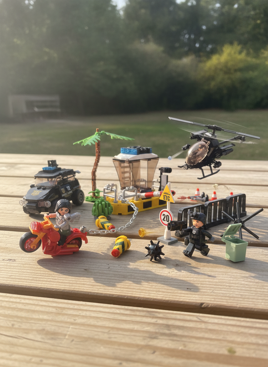 Sluban Police Building Blocks Set