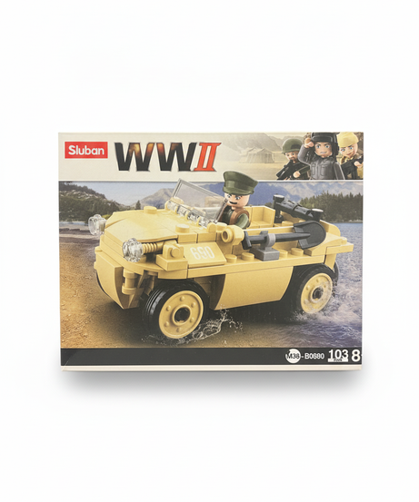 Sluban WWII Amphibious Vehicle Building Block Set