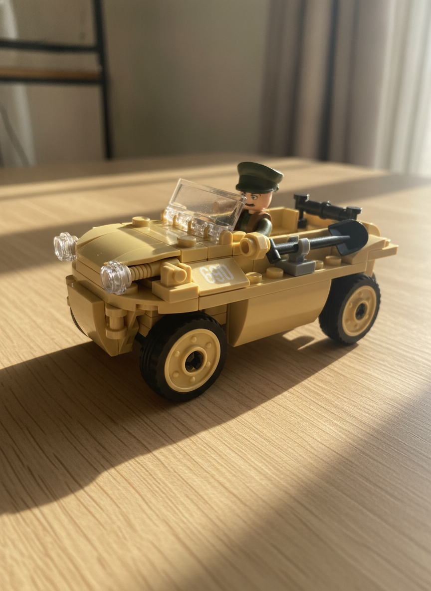 Sluban WWII Amphibious Vehicle Building Block Set