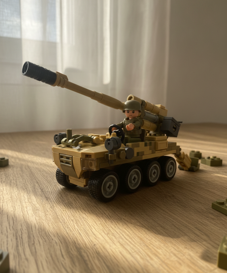Sluban ModelBricks ARMY M38-B0751 Self-Propelled Artillery