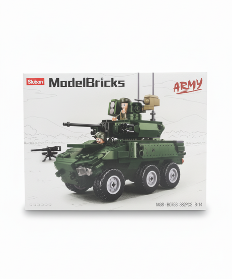 Sluban ModelBricks ARMY M38-B0753 Armored Vehicle Building Set