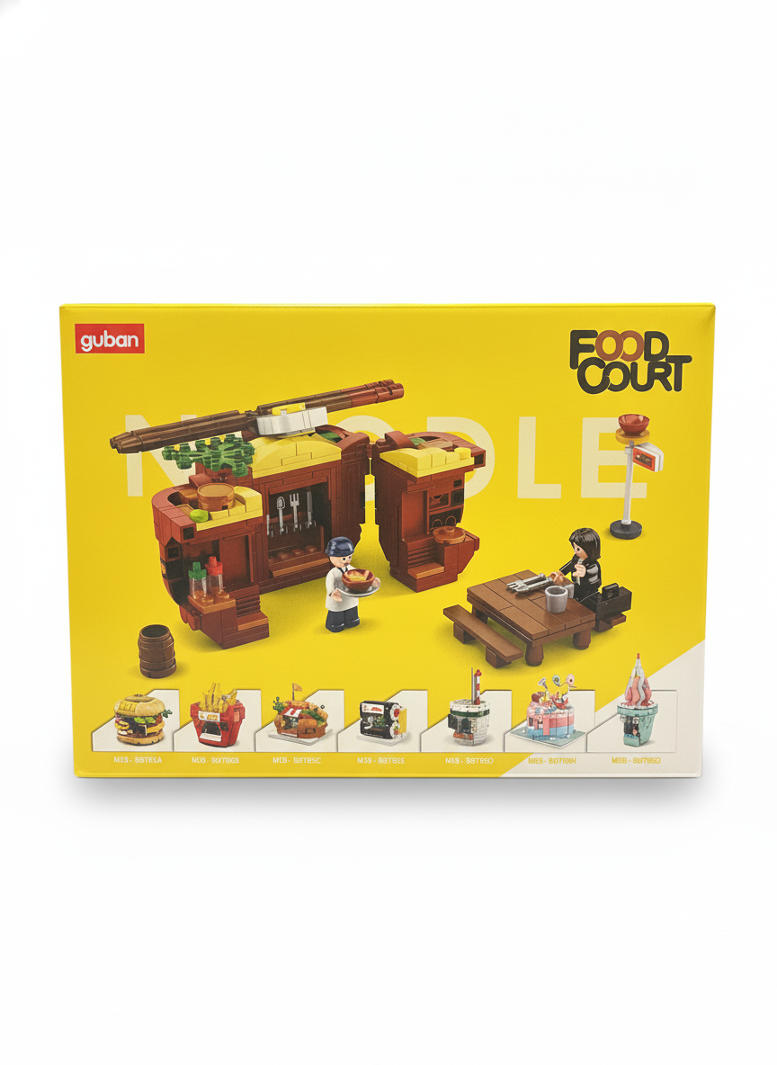 ubann Food Court Noodle Building Blocks Set