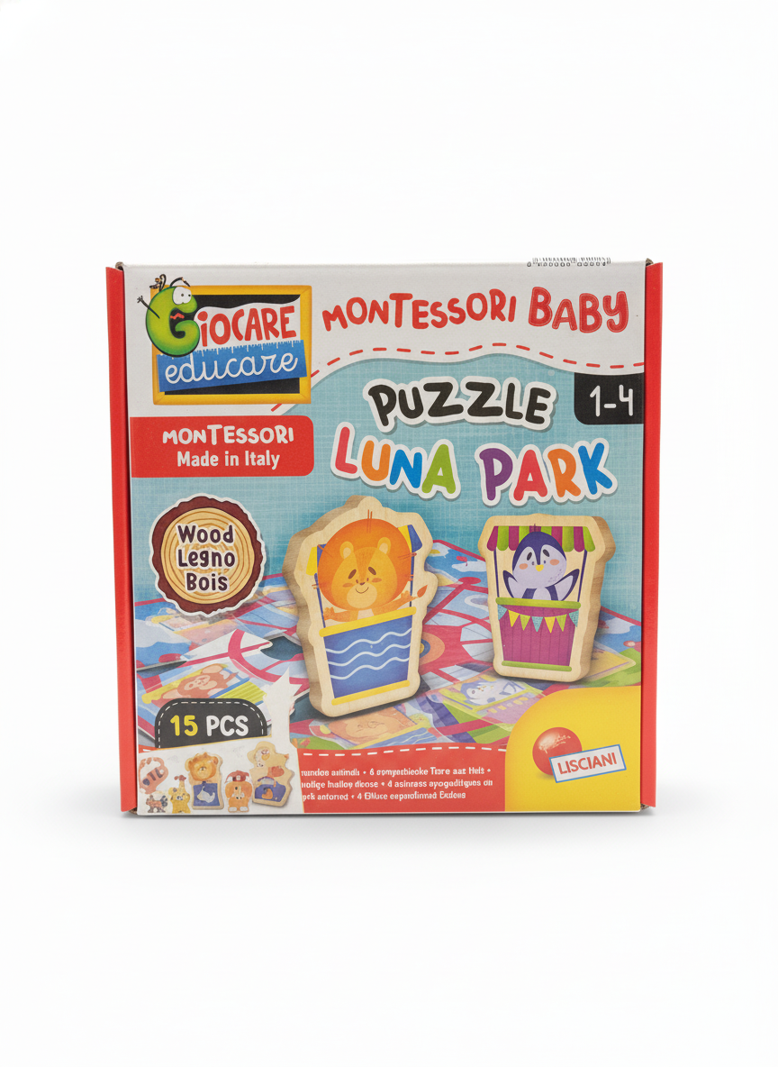 Giocare Educare Montessori Baby Puzzle Luna Park