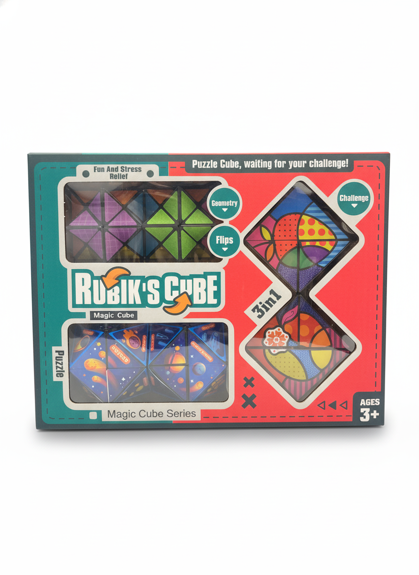 Rubik's Cube Magic Cube 3-in-1 Puzzle Cube Series