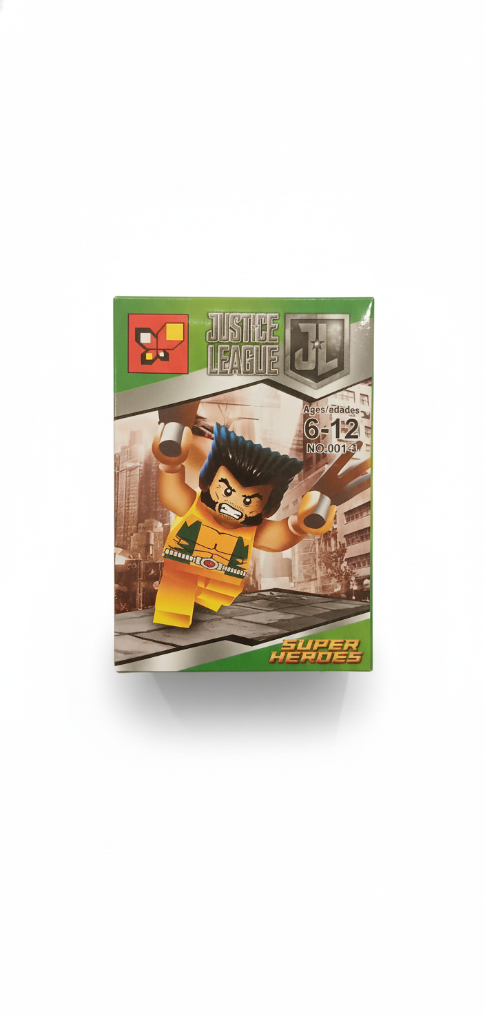 Justice League Super Heroes Wolverine Building Block Figure NO.001-4