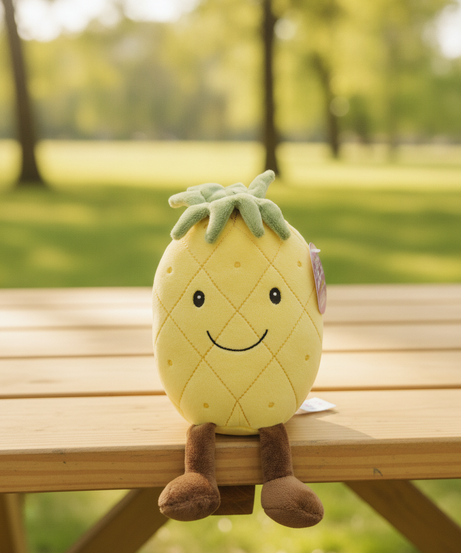 Smiling Pineapple Plush Toy