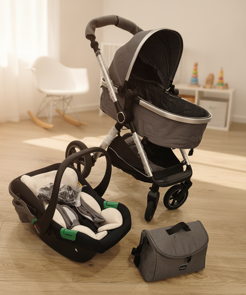 Kidilo 3-in-1 Baby Travel System with Stroller and Car Seat