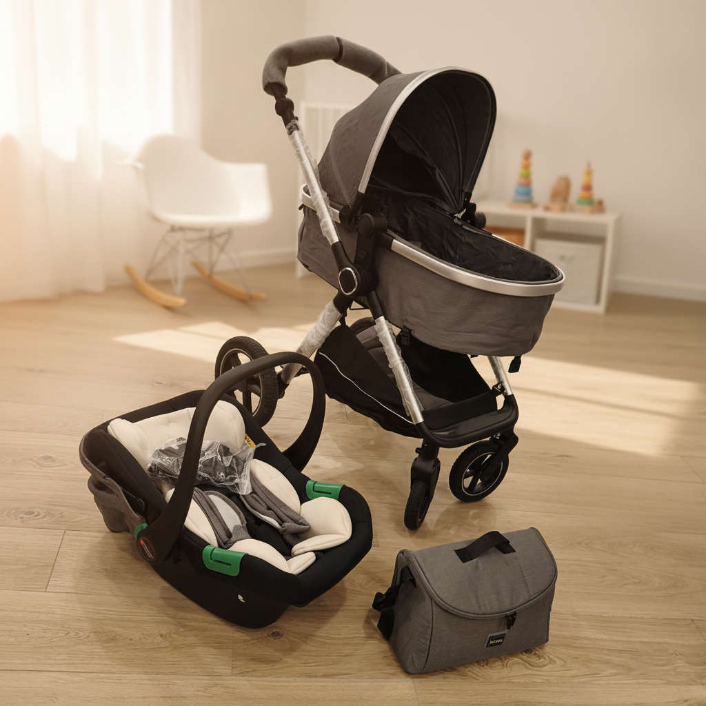 Kidilo 3-in-1 Baby Travel System with Stroller and Car Seat