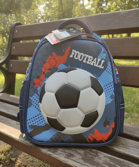 Football 3D Kids Backpack (Size 17)