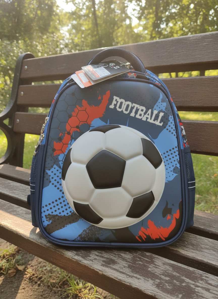 Football 3D Kids Backpack (Size 17)