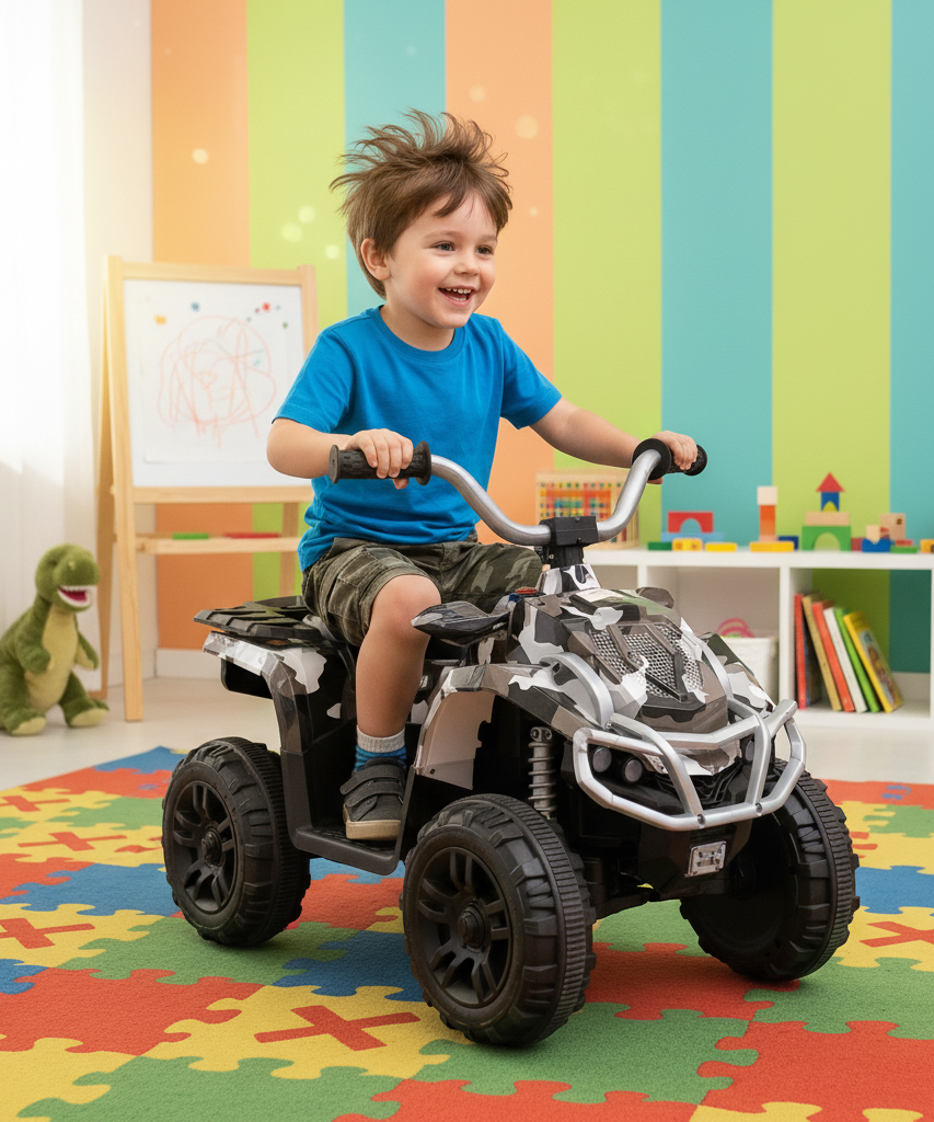 Kids Electric Camouflage Ride-On ATV