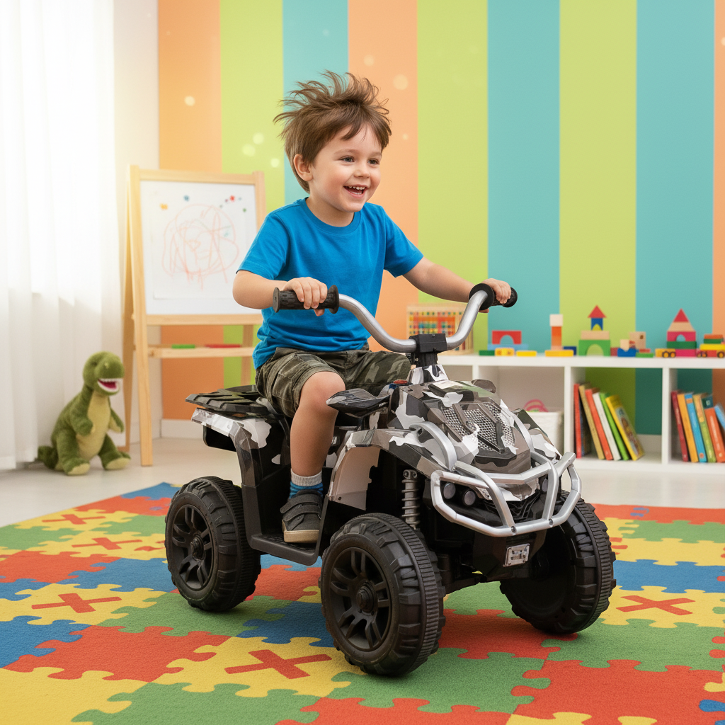Kids Electric Camouflage Ride-On ATV