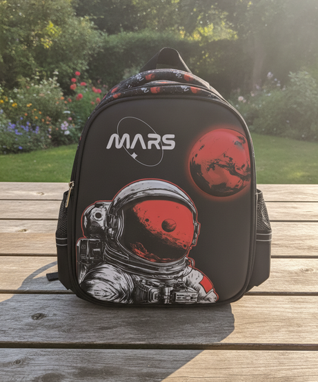 B.Z. MARS Space Theme Backpack (Size 16)