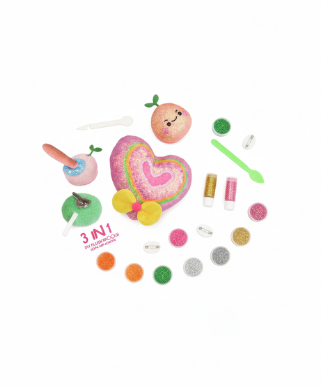 Magic Glitter DIY Plush Brooch Kit