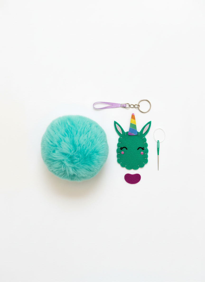 Sew-Star Bag Charm Furry Llama Craft Kit