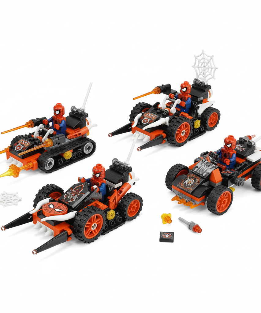 OBM Spider-Man Spider Sense 4-in-1 Spider Pursuit Chariot Building Set