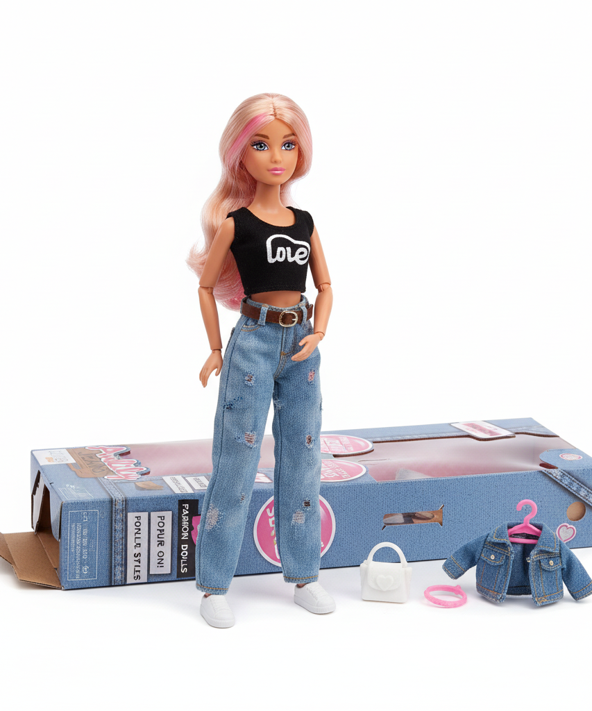 Anlily Multi-Style Jeans Series Fashion Doll